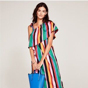 Who What Wear asymmetric color dress